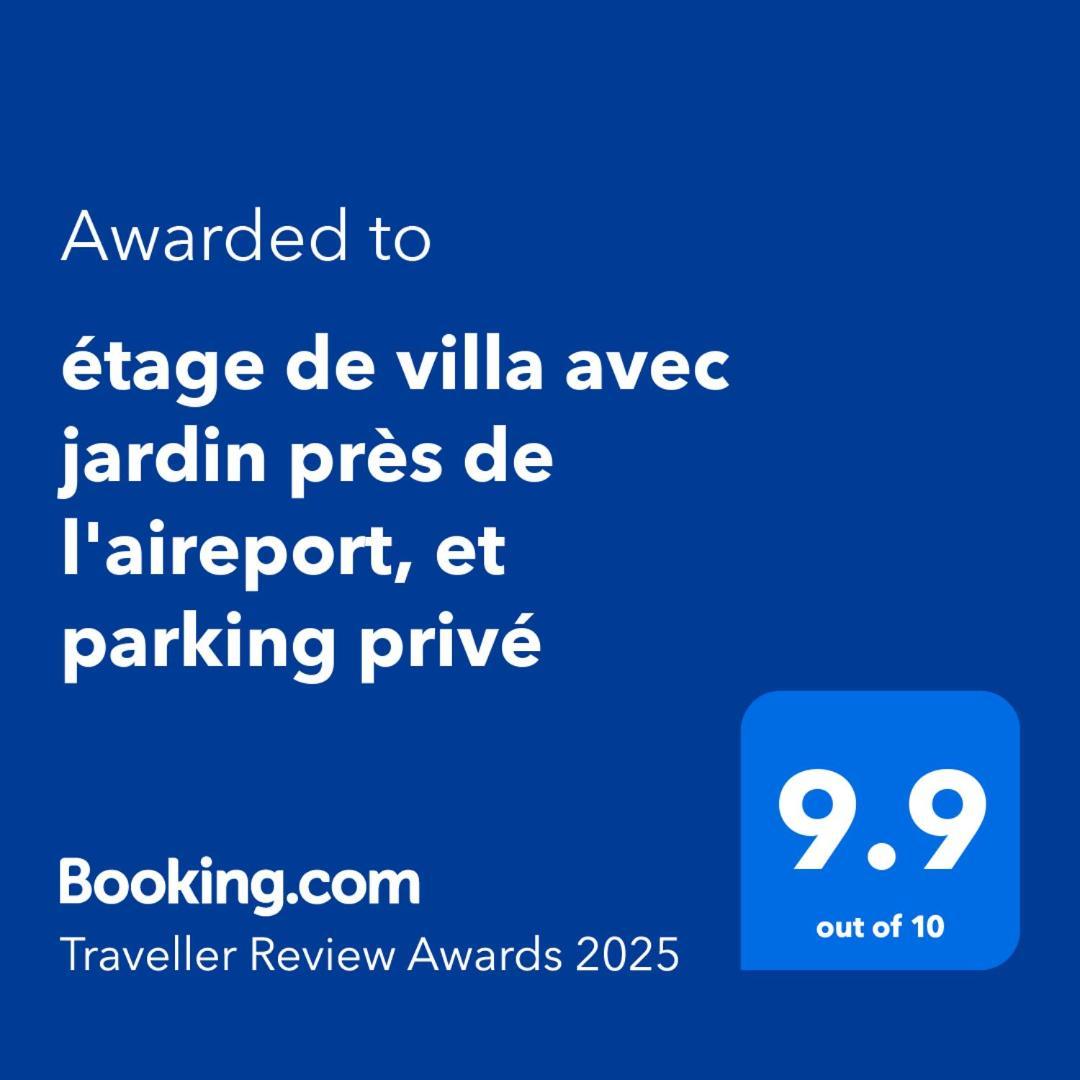 Etage De Villa Avec Jardin, Pres De L'Aireport Et Parking Prive Ariana Exterior photo